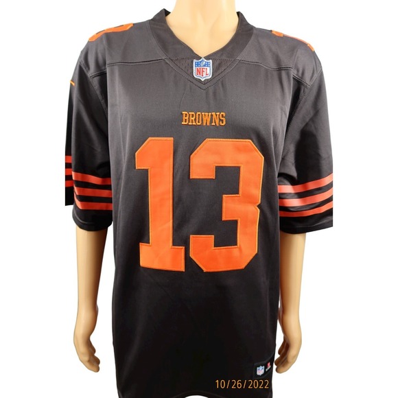 Cleveland Browns Jersey Odell Beckham Jr‎ #13 NFL Nike Brown Stitched Football L - Picture 1 of 7